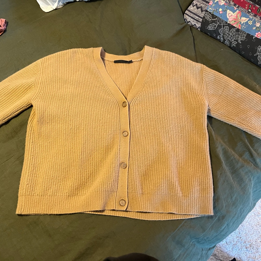 Jenni Kayne Cashmere Cocoon Cardigan in Camel